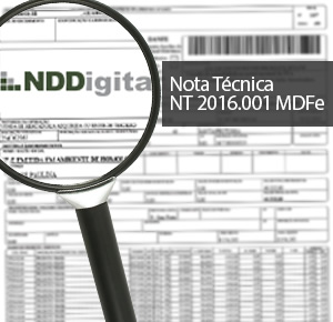 Nota Técnica NT 2016.001 MDFe