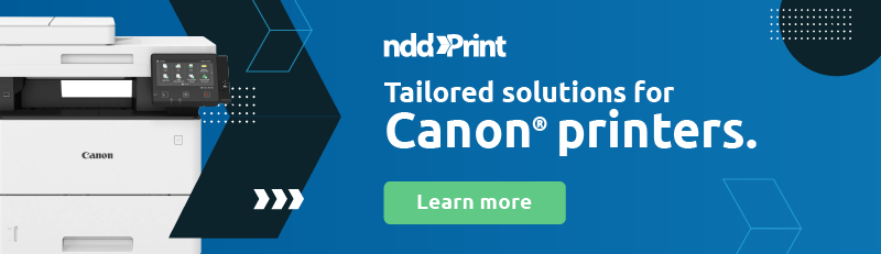 nddPrint: tailored solutions for Canon printers
